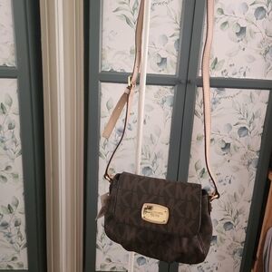 Michael Kors Signature Brown Crossbody Bag